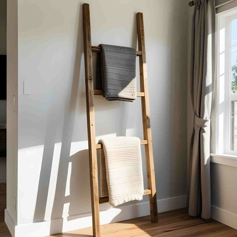 Step-by-Step: Making a Rustic Blanket Ladder at Home